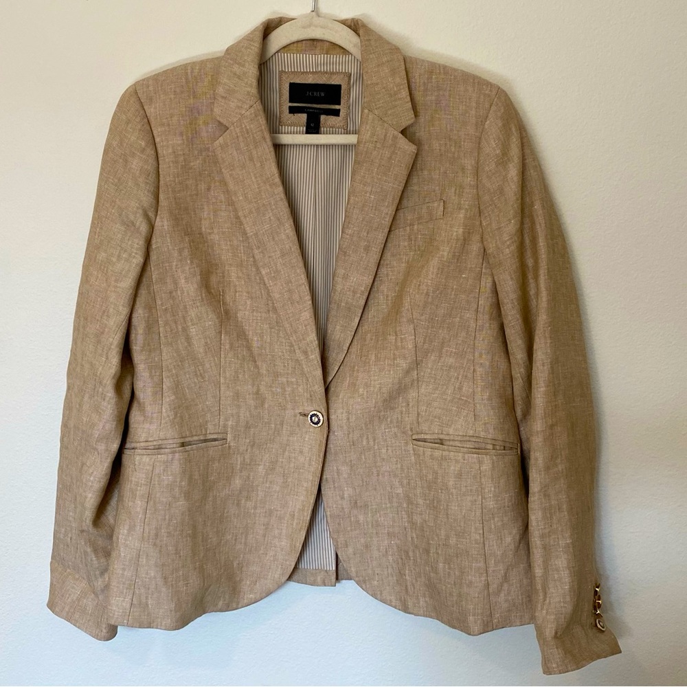 J. Crew Campbell Linen Blazer